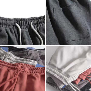 Pantalones Cortos Deportivos de Verano para Hombre, Estilo Jogger, de Felpa Francesa, Casuales, Lisos, Negros, de Nailon/Algodón, Personalizados OEM - Product Image 3