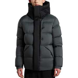 Chaquetas de hombre personalizadas Chaqueta acolchada cálida con carcasa exterior resistente al agua y marca personalizada - Product Image 3