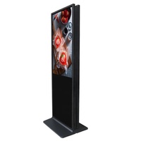 Écran publicitaire sur pied double face de 49 pouces, affichage numérique, totem, écran tactile de 55 pouces, lecteur de publicité LCD