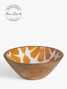 Bol de piédestal en bois rustique Acacia bois salade fruits service affichage décor ustensiles de cuisine naturel Artisan - Product Image 4