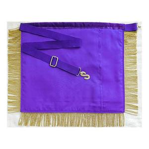 Delantal de cabaña personalizado de alta calidad, delantal de Mariscal de cuero bordado más demandado a la venta, costura de Regalia masónica - Product Image 5