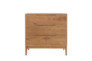 Cofre de madera de teca de seis cajones de diseño moderno funcional Cajones de almacenamiento apilables de hermoso diseño - Product Image 2