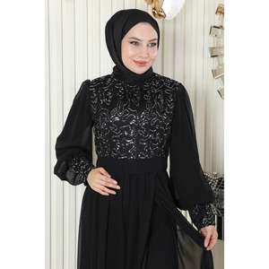 Conjunto de Chifón Negro con Top de Lino Asimétrico y Pantalones Midi con Adornos de Perlas, Estilo Casual - Disponible en Tallas XS a XL - Product Image 2