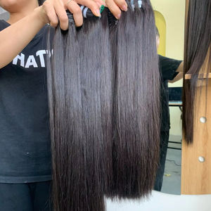 Vietnamhairluxury 100% Extensiones de cabello Remy vietnamita Extensiones de cabello crudo con trama hinchable Formato LARGO DE Vietnam - Product Image 1