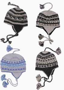 Bonnets d'hiver à oreilles couvrantes en laine de Nouvelle-Zélande 100% tricotés à la main avec doublure en polaire - Product Image 5