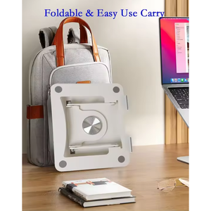 Support pour ordinateur portable en métal Wz-302 PRO, moins de 17 pouces, rotation à 360 degrés, design moderne, pliable et portable - Product Image 6