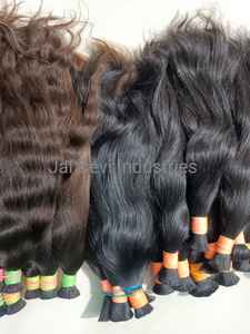 Extensions de cheveux indiens vierges bruts Remy 30 pouces Double tirage en vrac doux sans enchevêtrement Styles de cheveux humains naturels - Product Image 6