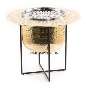 High Demanded <b>Silver</b> Color Finishing Shiny Polished With Fancy Unique Designer Metal Dallah Heater From India in Wholesale Price - Product Image 5