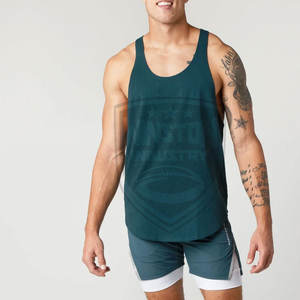 Nouveauté 2024 2025 – Débardeurs de sport pour hommes en coton respirant et fibre de bambou, style urbain, service OEM disponible pour la vente en gros - Product Image 3