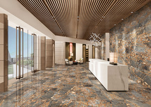 Premium Collection กระเบื้องผนังพื้นเงาสูงขนาด600x1200มม. varde Allure 1200x600มม. ความเงางามสูง gvt 9มม. - Product Image 2