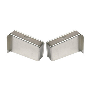 BLISTER GUSCI COPERTURA METALLO CROMO SATINATO DESTRA SINISTRA (PZ.2) - Product Image 1