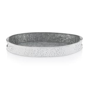 Bandeja de servicio de metal galvanizado negro de último diseño Bandejas para servir comida cena con tamaños 13,6X4,9 X2.9 pulgadas - Product Image 6