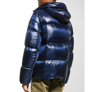 Veste d'hiver unisexe de haute qualité pour homme, veste matelassée brillante, chaude, coupe-vent, capuche, fermeture éclair, veste décontractée isolée, 2026 - Product Image 2