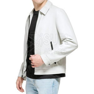 Low Price High Quality Customizable Size Men's <b>Winter</b> <b>Leather</b> <b>Jacket</b> Front Logo Customized Colors Casual Style-Eco-Friendly - Product Image 2