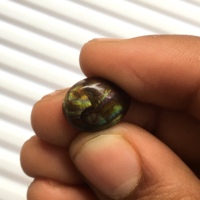 Cabochon ovale en agate de feu mexicaine naturelle de haute qualité, magnifique, identique à la photo, hauteur 4,5 mm, pierre brute polie, INDIA GEMS Troisième