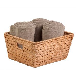 Best Selling <b>Large</b> Handwoven Water Hyacinth <b>Storage</b> <b>Basket</b> High Quality Laundry Clothes with Handmade Handles Sustainable Home - Product Image 2