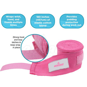 Envolturas de mano elásticas para entrenamientos de gimnasio y práctica de artes marciales Envolturas de mano ligeras para un soporte de muñeca mejorado - Product Image 4