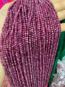 เมห์ราจูดิน เจมส์ ลูกปัดทับทิมธรรมชาติทรงกลมสีแดง ขนาด 4 มม. 6 มม. 10 มม. จากราชสถาน รับรองโดยบุคคลที่สาม - Product Image 2