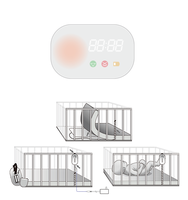 Horloge de surveillance des battements de coeur de bébé Bluetooth à distance Capteur d'activité intelligent Détecteur de respiration rythmique | Partie infantile standard