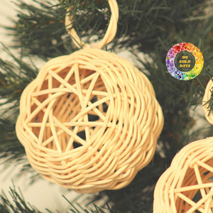 Bola de mimbre hecha a mano Vintage para juego Seapak Takraw/Bola de mimbre redonda de 10cm para decoración navideña del hogar empaquetada en bolsas - Product Image 3