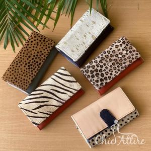 กระเป๋าคลัทช์หนังทำมือหลากสีกระเป๋าเงินหนังรีไซเคิล - Product Image 1