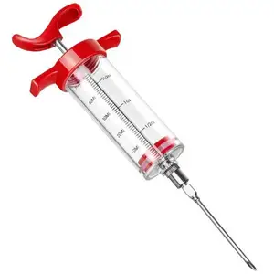 Professional BBQ Meat Marinade Injector Turkey Chicken Flavor Syringe Kitchen Cooking Tools Seasoning Needle Meat Poultry Tools