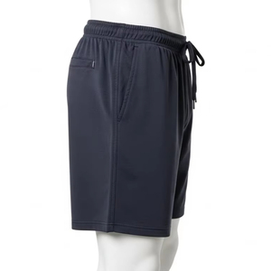 Shorts pour hommes à taille mi-haute, respirants, avec cordon de serrage, en tissu polyester, légers, confortables, décontractés, pour le sport - Product Image 5