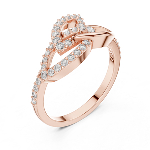 Anillo de Diamante Redondo Cultivado en Laboratorio en Oro Blanco de 14K para Mujer |   Anillo de Compromiso |   Diamante Cultivado Nuevo - Product Image 4