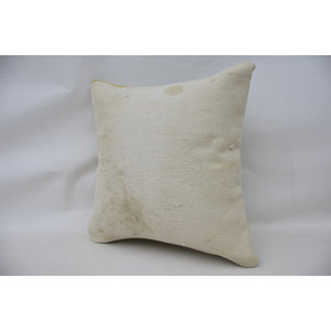 <b>Beige</b> Rustic 50x50 Inch Luxury Wool Woven Vintage Square Pattern Non-Slip Eco-Friendly Removable Washable <b>Cushion</b> Living Decor - Product Image 3