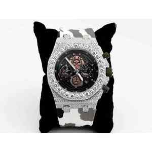 Reloj Mecánico Unisex de Lujo con Movimiento ETA, Resistente al Agua, con Diamantes Moissanite VVS, Cristal de Acero Inoxidable, para Negocios - Product Image 2