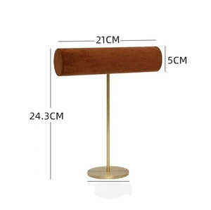 Thanh Lịch Có Thể Tháo Rời Kim Loại Cao Su Gỗ Trang Sức Hiển Thị Đứng Cổ Organizer Cho <span class=keywords><strong>Showcase</strong></span> Cho Đồng Hồ Bangle Vòng Đeo Tay Đồ Trang Sức Khác - Product Image 6