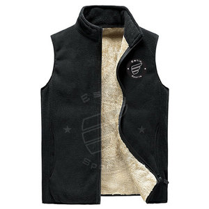 Venta al por mayor casual chaqueta personalizada sin mangas hombres chaleco utilidad Multi bolsillo algodón poliéster hombres chaleco Cargo trabajo Chaleco de los hombres - Product Image 1
