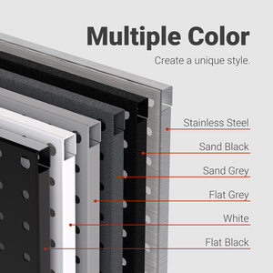 Top Sale Custom <b>Logo</b> Magnetic Metal Powder Coated for <b>Wall</b> Mounted Storage Pegboard Panel for Office - Product Image 6