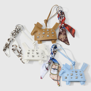 Nouveau porte-clés en cuir en forme de poney, cheval de guerre créatif, porte-clés de voiture, porte-clés en cuir fait main, accessoires de poupée en cuir - Product Image 3
