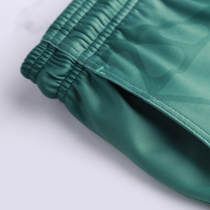 Custom Sublimated Men's Sleeveless <b>Volleyball</b> Uniform Green Geometric Print Moisture Wicking Fitted Sport <b>Set</b> Summer Apparel - Product Image 6