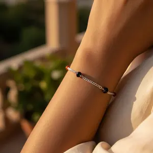 "925 Silver Diamond <b>Anklet</b> for Women-Daily Wear 14K <b>Gold</b> 18K <b>Gold</b> <b>Gold</b> <b>Plated</b>" - Product Image 2