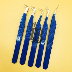 Pinces à épiler personnalisées pour extensions de cils en vison, pinces à cils à 90 degrés, isolation, volume, logo offert - Product Image 4