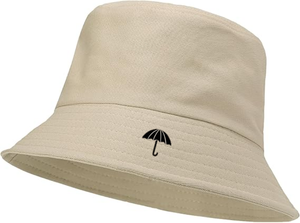 หมวกบัคเก็ตผ้าฝ้าย100% สีระบายความร้อนระบายอากาศได้ดีหมวกปีกกว้างสำหรับกิจกรรมกลางแจ้ง - Product Image 2