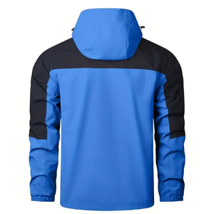 Blouson bomber vintage décontracté pour homme, fermeture éclair, col en V, imperméable pour l'automne et l'hiver - Product Image 1