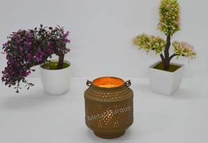 Premium marroquí Metal hueco indio hecho a mano linterna Mini decoración del hogar europeo té luz vela titular boda linterna - Product Image 5