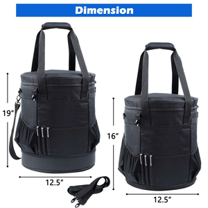 SPORTSWORLD Equipo de malla de baloncesto de microfibra resistente Bolsa de pelota Correa de hombro Bolsillos delanteros Capacidad de 50-70L para deporte - Product Image 5