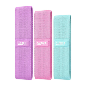 วงวงกลมสะโพก 3 ระดับความต้านทานขาและกลูกเชือกออกกําลังกายผ้าฝ้ายหนาผ้าลื่นบ้าน, ยิม, วงสะโพกออกกําลังกายกลางแจ้ง - Product Image 1