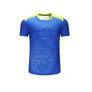 Nouveauté Meilleure vente Haut de tennis à manches courtes en spandex/polyester écologique, sans couture, respirant, anti-UV, devant - Product Image 2