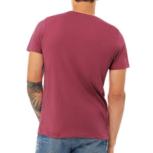 BELLA CANVAS CVC Jersey camiseta 3001CVC Heather Charity Pink - Product Image 6