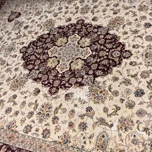 Phương Đông Thiết Kế Truyền Thống Handmade Tay Thắt Nút Thảm Màu Đỏ Ba Tư Khu Vực Thảm Lụa Cho Bán - Product Image 5