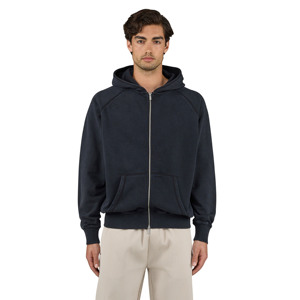 Sweat à capuche zippé de haute qualité pour hommes 420 Gsm poids lourd goutte épaule sweat à capuche zippé broderie personnalisée - Product Image 1