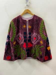 Womens Winter Heart Velvet Suzani Oversize Boho Chic <b>Jacket</b> 100% Cotton Shell Quick Dry Breathable <b>Bridesmaid</b> Gift Coat - Product Image 5