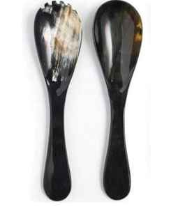 Handmade Ox Horn <b>Spoon</b> & Cutlery Set, Natural Horn Kitchenware Tableware at Affordable Prices | Rustic Flatware Collection - Product Image 3