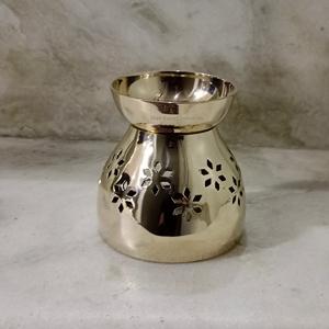 Latest Brass Incense Burner <b>Oud</b> <b>Bakhoor</b> Home Fragrance Tealight and Incense Burner for Yoga Meditation Incense Holder - Product Image 5