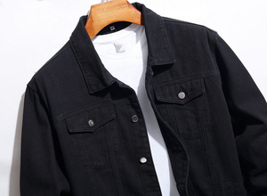 Chaqueta vaquera para hombre, chaqueta vaquera para hombre, con capucha, ajustada, informal, ropa de calle, Chaquetas vaqueras, ropa de abrigo de moda de manga larga, Otoño, OEM - Product Image 6